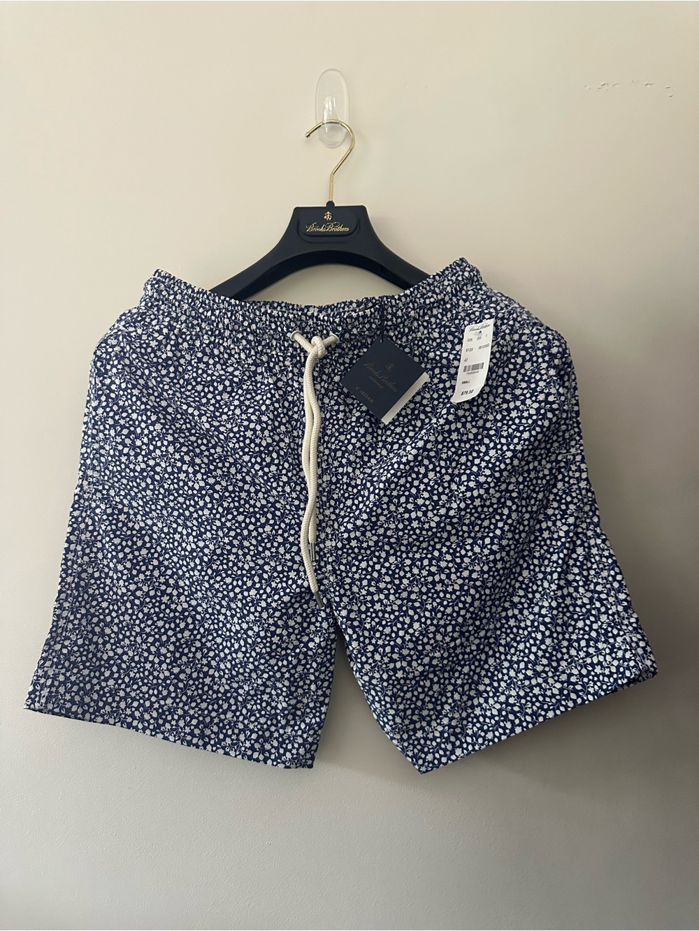 Brooks Brothers Blue and White Swim Trunks - Picture 3 of 4